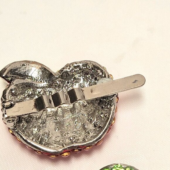 Girls Shiny Hair Clips Red and Pink Hair Clips Magnetic - Picture 8 of 13